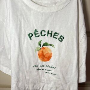 Abercrombie & Fitch White Skimming Tee